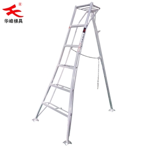 铝合金园艺果园梯三角梯地抓式三角梯全铝焊接三角梯
