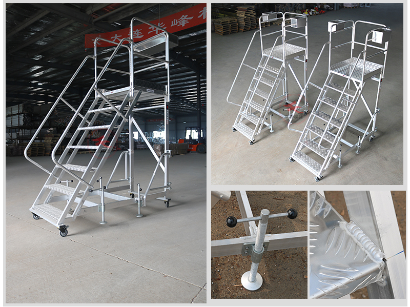 带工具盒登高车仓储登高车两个工具盒